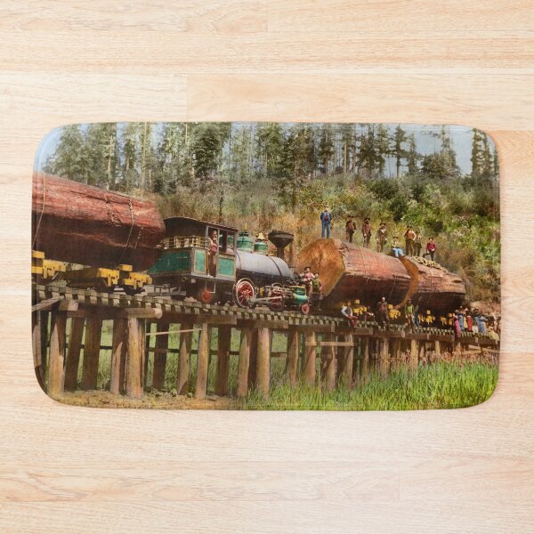 Item preview, Train - Logging - The morning dump 1890 designed and sold by Mike Savad Photography.