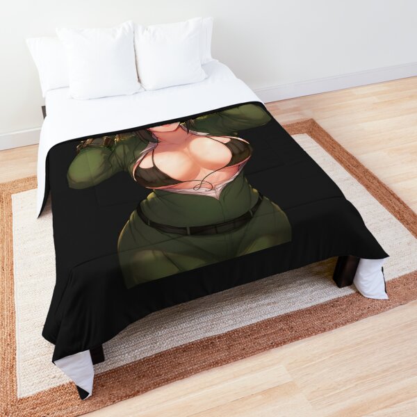 Sexy Big Boobs Girl 3D Printed Japan Adult Anime Bedding Set Nude