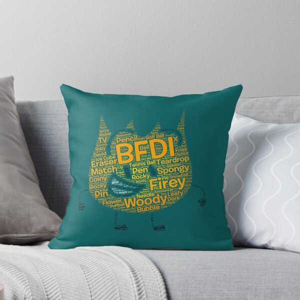 Item preview, BFDI Word Cloud Firey Shaped   designed and sold by CharlesMohler85.