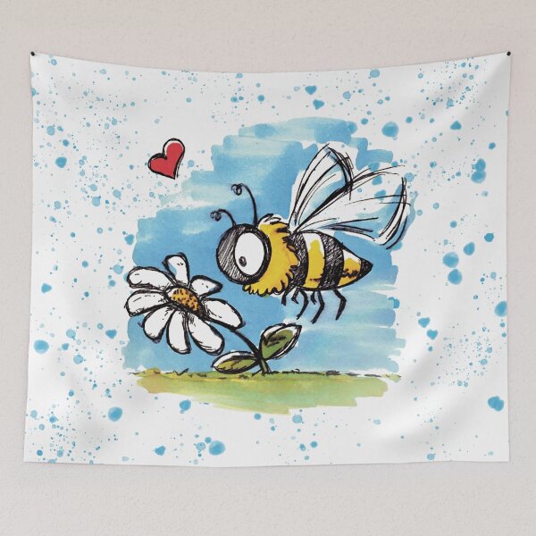 Item preview, Honey Bee on Flower Love Insects designed and sold by Ultimatedezign.