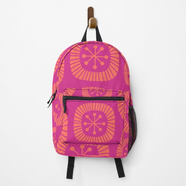 Item preview, Mid-Century Modern Atomic Abstract Composition 431 Hot Pink and Orange designed and sold by tonymagnerart.