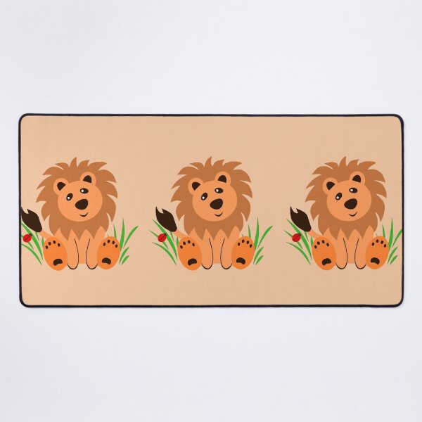 Item preview, Cute lion in the grass with ladybug designed and sold by MarionsArt.
