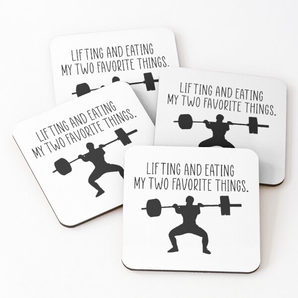 Item preview, Lifting and eating gym quote designed and sold by Ashtreemeadow.