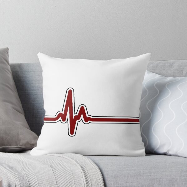 Item preview, Heartbeat ECG Red designed and sold by HandDrawnTees.