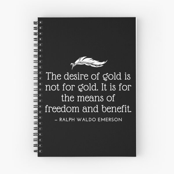 Item preview, Ralph Waldo Emerson Gold designed and sold by NRealm.