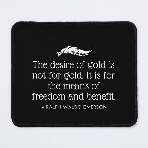 Item preview, Ralph Waldo Emerson Gold designed and sold by NRealm.