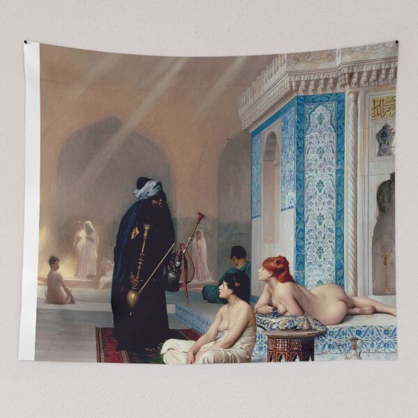 Item preview, Jean-Leon Gerome Pool in a Harem (1875) Figurative- Women  The Bath-Turkish Baths designed and sold by TeeARTHY.