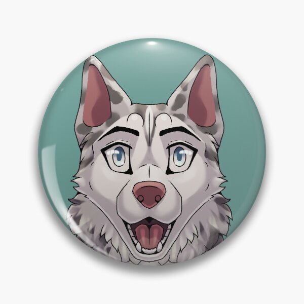 Item preview, Shocked Surprised Expression Blue Merle Husky Dog designed and sold by Bamsdrawz.