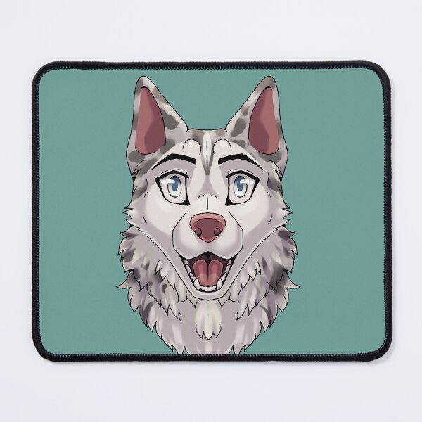 Item preview, Shocked Surprised Expression Blue Merle Husky Dog designed and sold by Bamsdrawz.