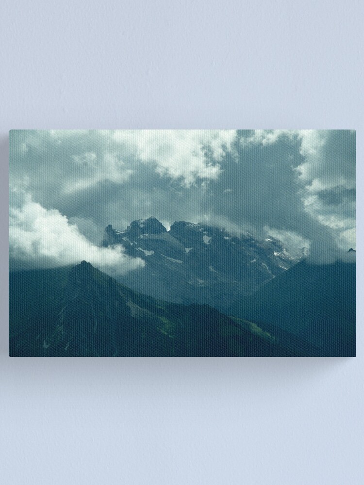 Alternate view of Clouds over Drusenfluh Canvas Print