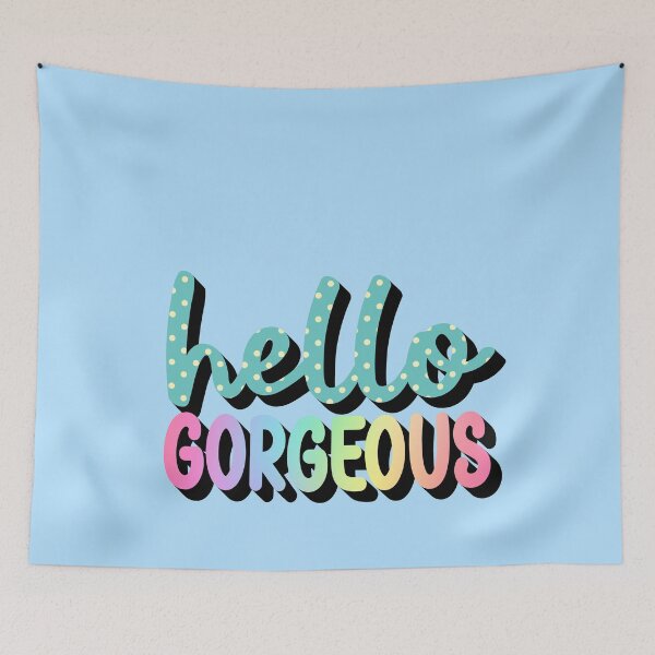Item preview, Hello Gorgeous 8 - Quote in Script Calligraphy Typography  designed and sold by Cawaiico.
