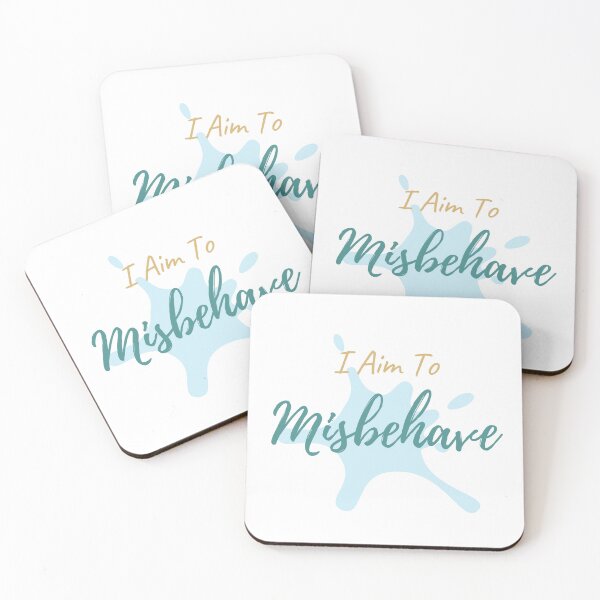 Item preview, I Aim To Misbehave designed and sold by Glorious-Goods.