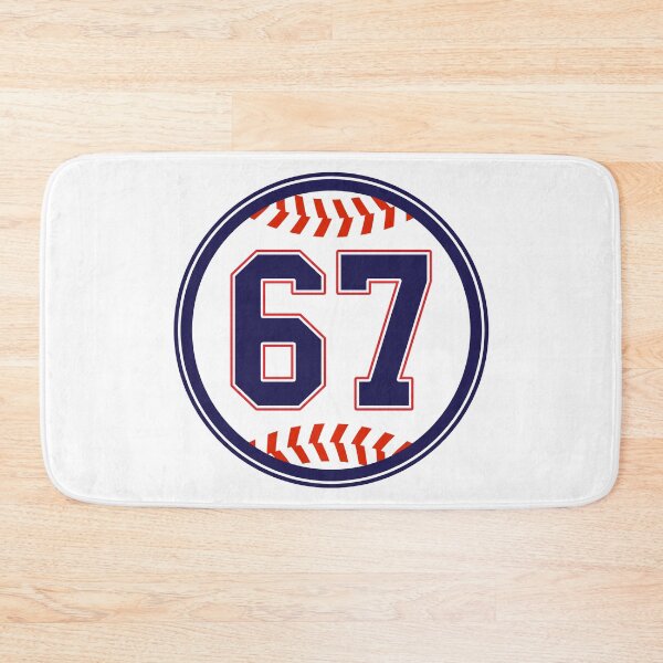 Item preview, Baseball Jersey Number 67 Sixty Seven Blue designed and sold by MSBDesign.
