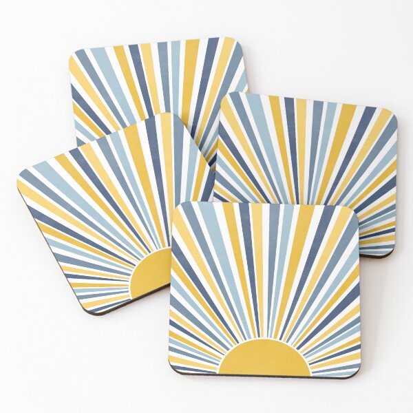 Item preview, Blue and Yellow Sun, Sunrise designed and sold by ArticraftShop.