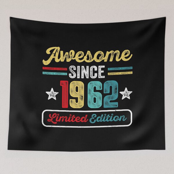 Item preview, Awesome Since 1962 Vintage Retro designed and sold by elkadiri.