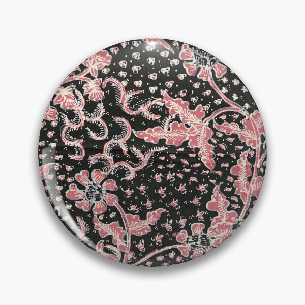 Item preview, Indonesia hand-drawn batik tulis primissima cotton fabric red black plant floral leaves Lasem designed and sold by Morcawork.