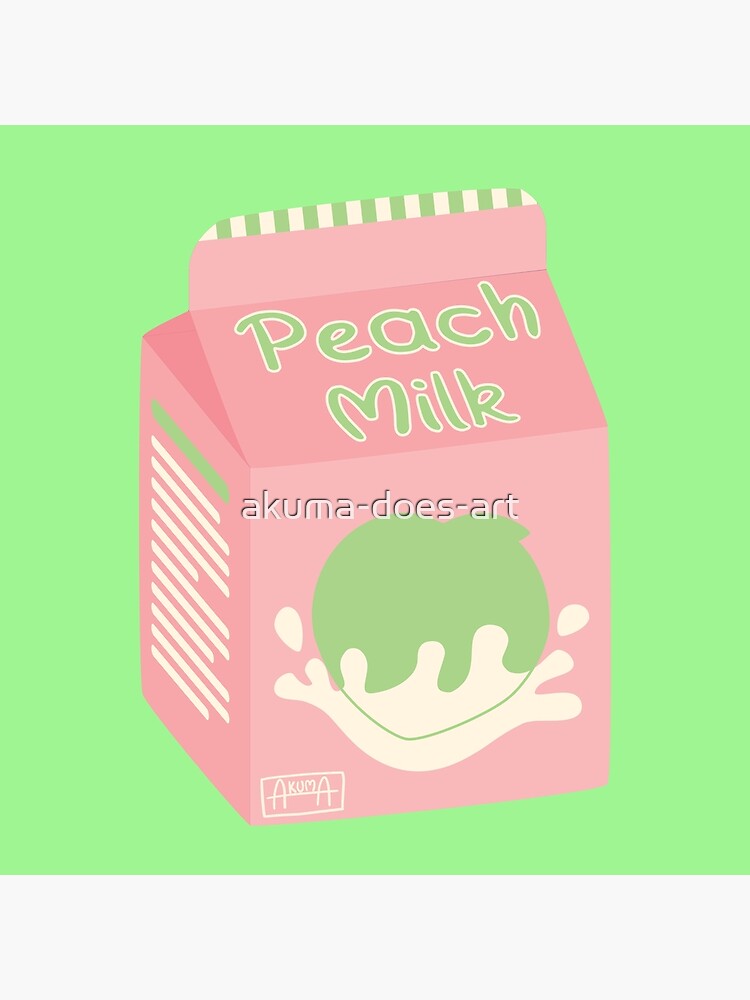 "peach milk carton" Poster for Sale by akumadoesart Redbubble