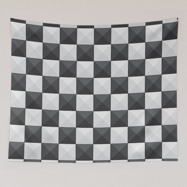 Item preview, Black and White Checkered Squares designed and sold by Blue-Banana.