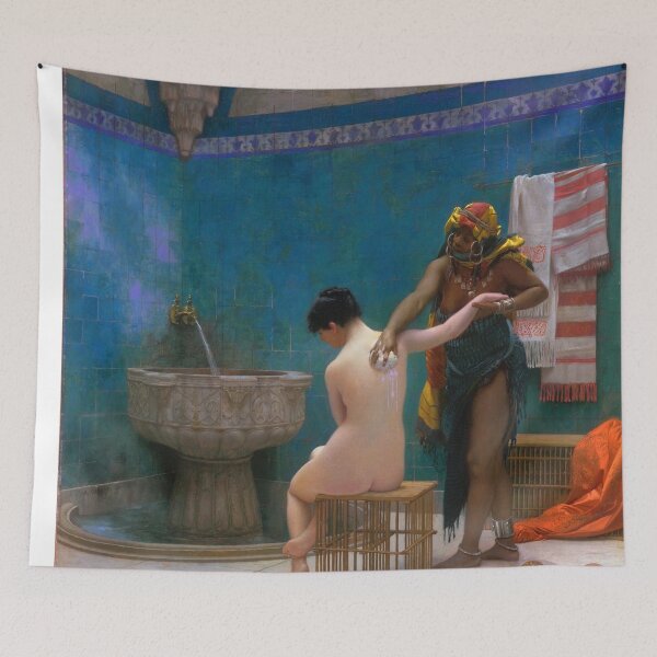 Item preview, Jean-Leon Gerome The Bath (circa 1880–1885) Harem Figurative- Women  The Bath-Turkish Baths designed and sold by TeeARTHY.