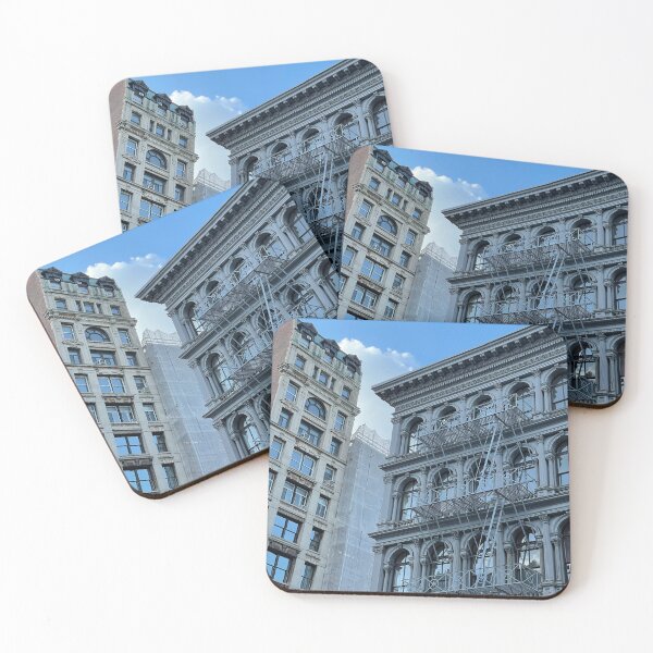 Item preview, Fachadas de edificios de Nueva York en el Bajo Manhattan designed and sold by offdutyplaces.