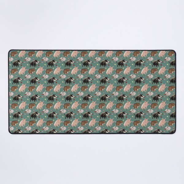 Item preview, Pig pattern in Teal designed and sold by EskTuulispaa.