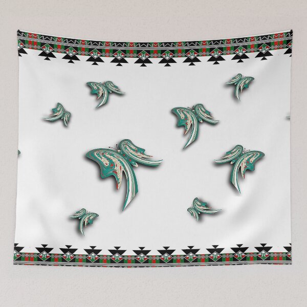 Item preview, Traditional Pueblo Indian with Butterfly Design designed and sold by Blue Cloud.