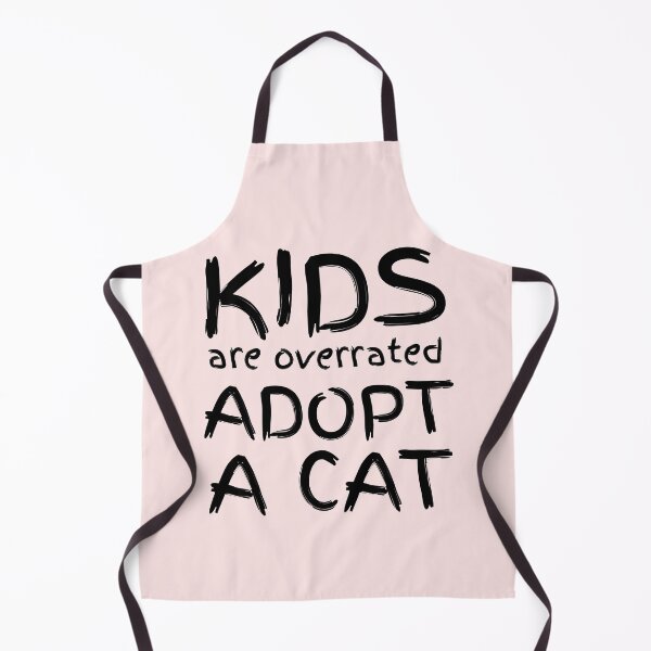Item preview, Kids Are Overrated Adopt A Cat Hand-drawn designed and sold by Design-Maniya.