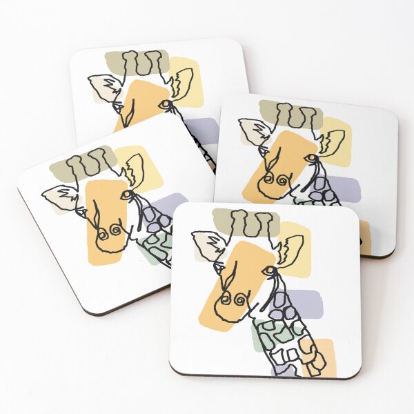 Item preview, Cute Artsy Giraffe Abstract Line Art designed and sold by Nature's Fancy.