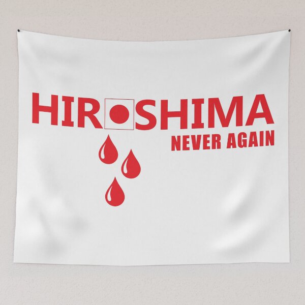 Item preview, HIROSHIMA, NEVER AGAIN designed and sold by BeCoolByHarun.