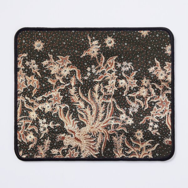 Item preview, Indonesia handmade hand-drawn batik tulis  brown black sogan bird floral flower leaves pattern Lasem designed and sold by Morcawork.