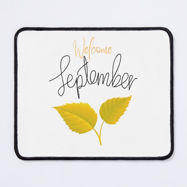 Item preview, Welcome September Month Fall Autumn Leaves Tree Branch Floral designed and sold by hShah06.