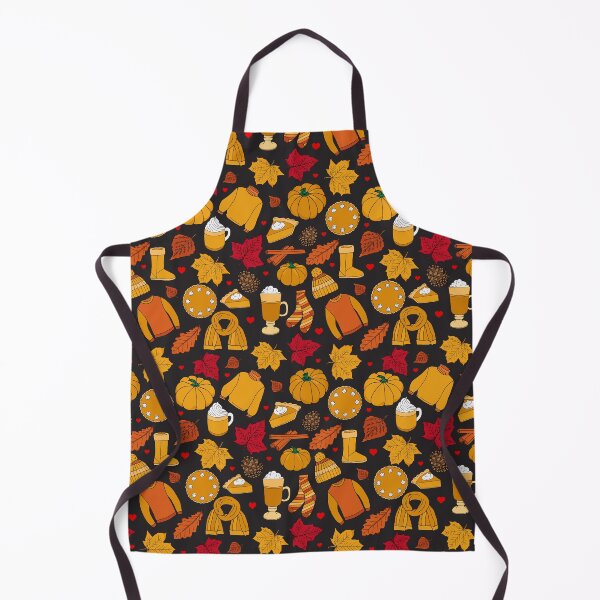 Item preview, Love Fall Autumn Pumpkins Lattee Leaves Pattern designed and sold by HotHibiscus.