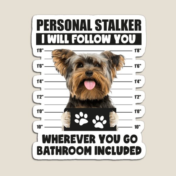 Item preview, Funny Yorkie Puppy Sayings, Personal Stalker Dog, Yorkshire Terrier, Yorkie, Yorkie Owner Gifts, Gift Ideas For A Yorkie Lover designed and sold by PRINTED ..