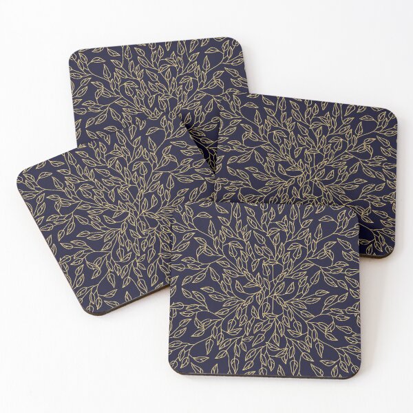 Item preview, Leaves Pattern (Gold Line Art) designed and sold by ObsidianDaz.