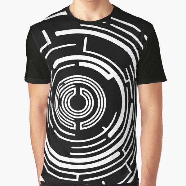 maze design (white) Graphic T-Shirt
