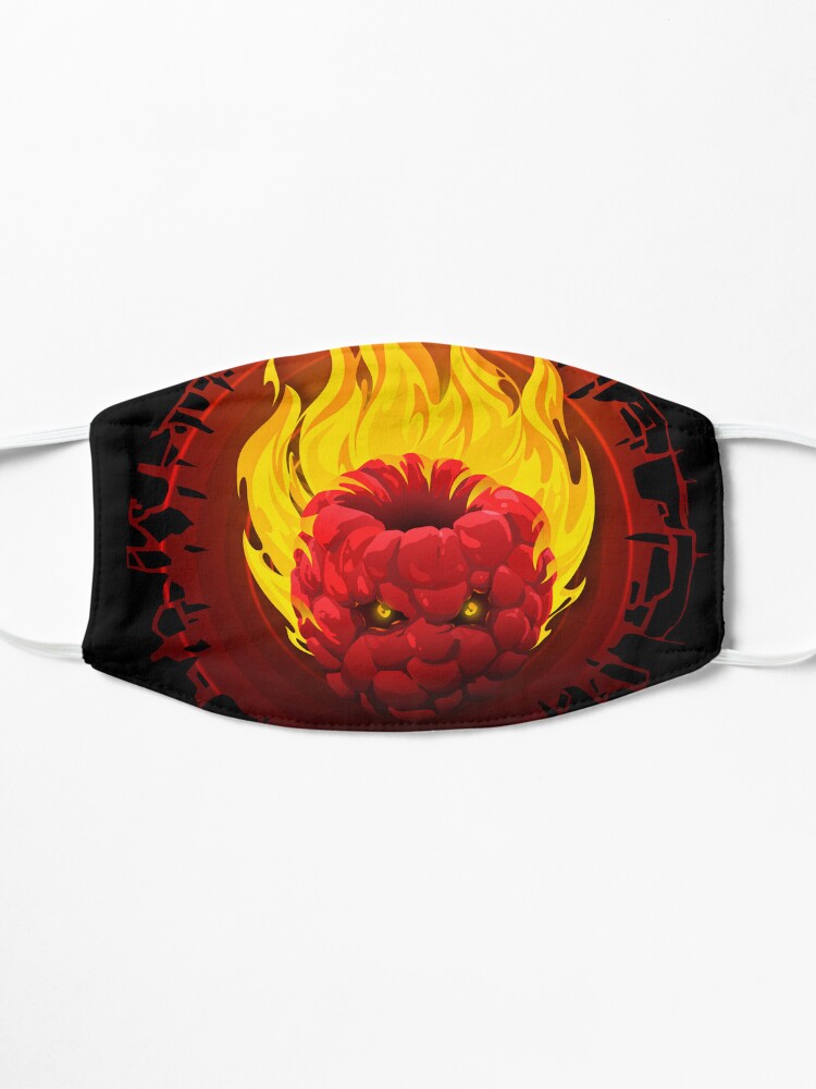 Alternate view of Flaming Raspberry Mask