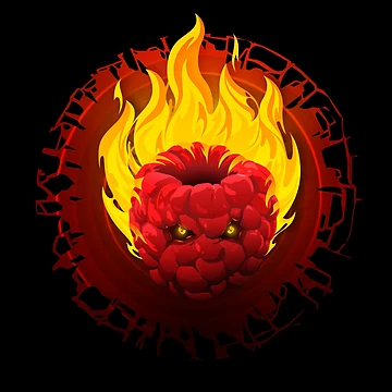 Artwork thumbnail, Flaming Raspberry by Andrey Prokopenko
