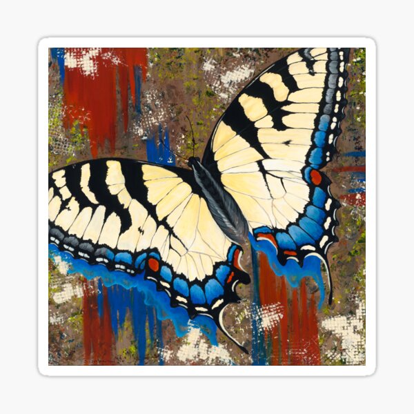 Industrial Butterfly I Sticker