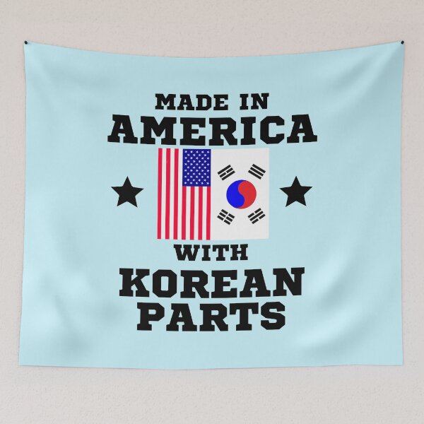 Item preview, Made in America with Korean parts, Part American, Born in Korea, I am Korean, Proud American, Proud Korean, Half Korean, Half American designed and sold by InspiresME.