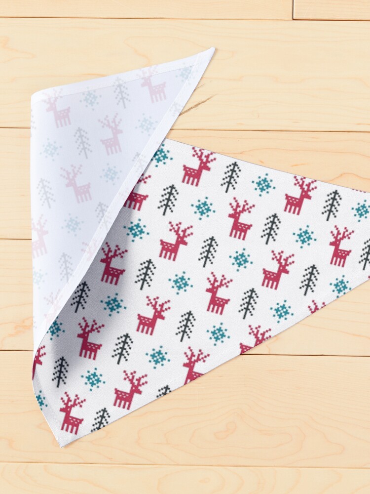 Alternate view of Holiday Reindeers Pet Bandana