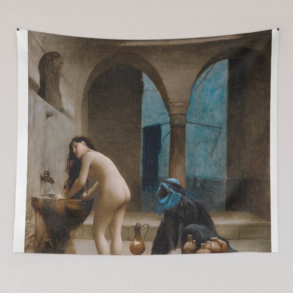 Item preview, Jean-Leon Gerome Harem Figurative- Study For A Maure Bath, Turkish Woman In The Bath designed and sold by TeeARTHY.