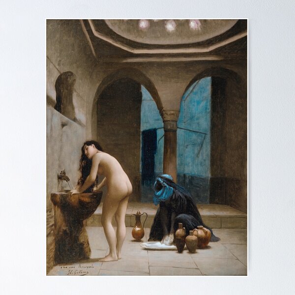 Item preview, Jean-Leon Gerome Harem Figurative- Study For A Maure Bath, Turkish Woman In The Bath designed and sold by TeeARTHY.