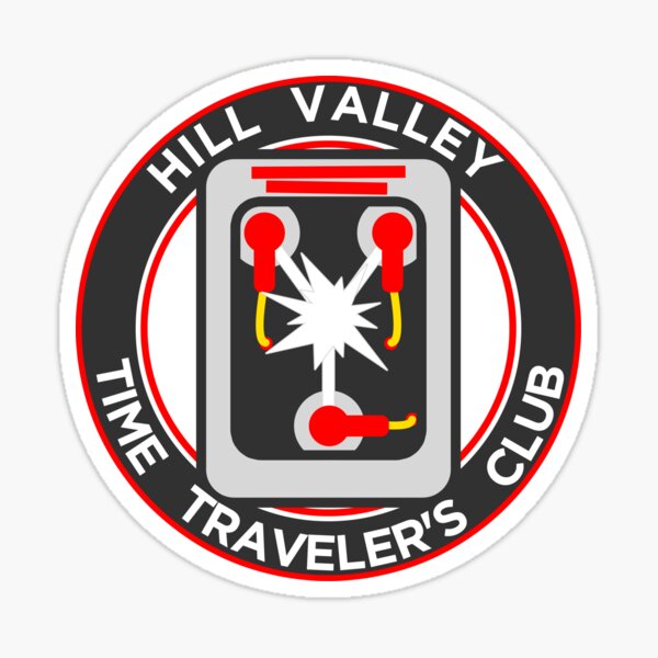 Hill Valley Time Traveler's Club Sticker