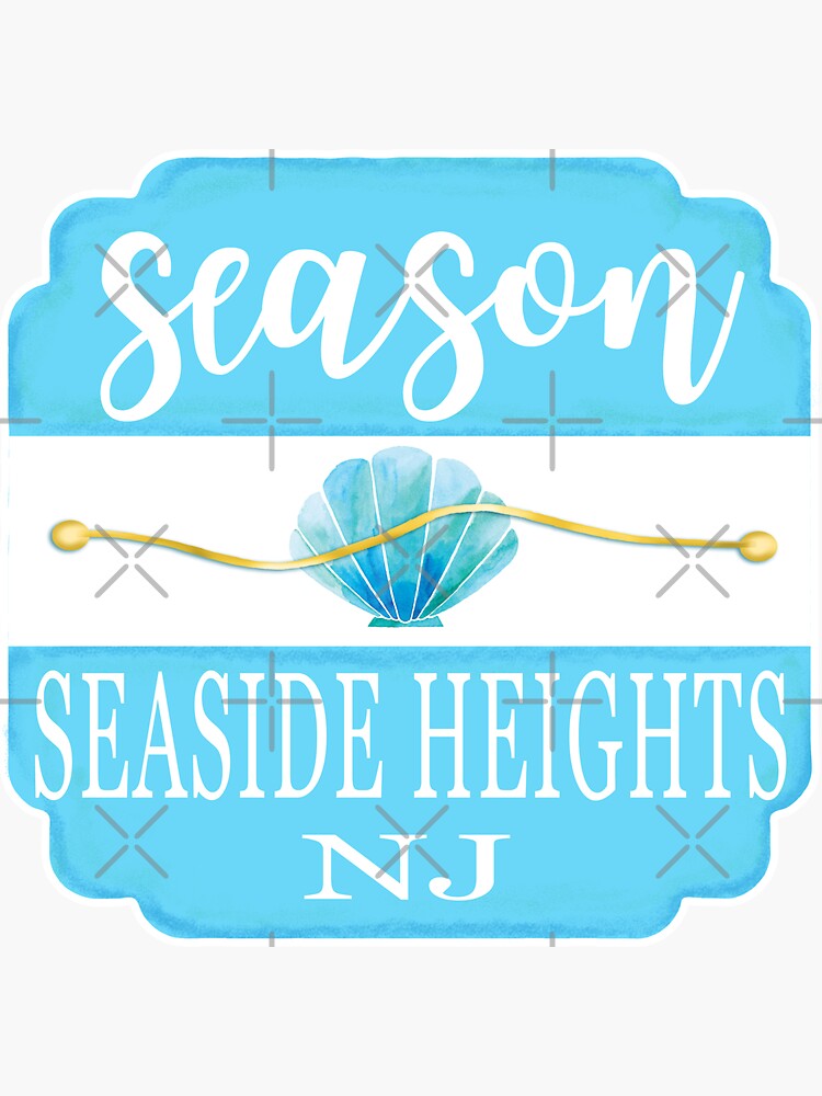 "SEASIDE HEIGHTS New Jersey Beach Badge" Sticker for Sale by