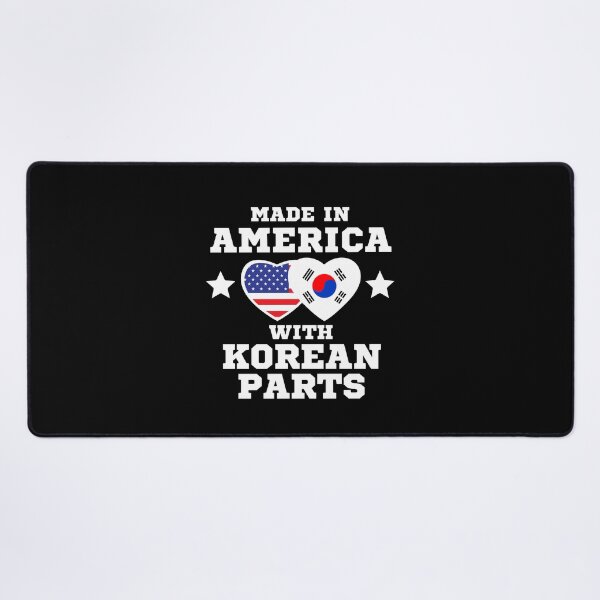 Artikelvorschau, Hergestellt in Amerika mit koreanischen Teilen, teilweise amerikanisch, in Korea geboren, ich bin Koreanerin, stolze Amerikanerin, stolze Koreanerin, halb Koreanerin, halb Amerikanerin entworfen und verkauft von InspiresME.