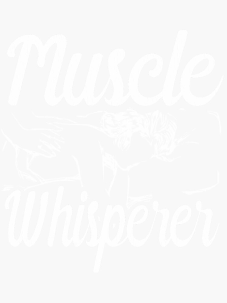 Massage Therapist Muscle Whisperer Sticker For Sale By Abcdwaki Redbubble 6494