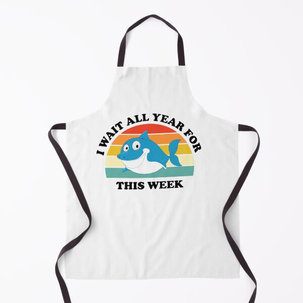 Item preview, I Wait All Year For This Week Shirt Funny Shark Fitted designed and sold by istoriadesign.