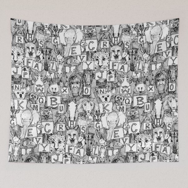 Item preview, animal abc black white designed and sold by scrummy.