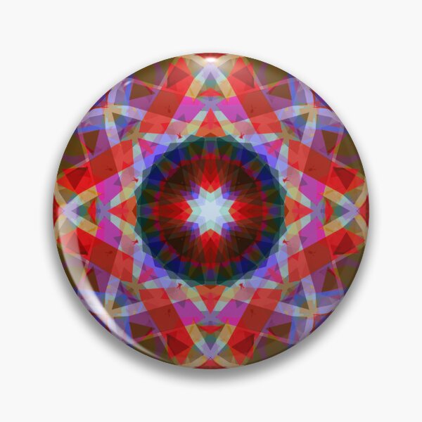 Item preview, Dark Red Green Pink Christmas Festive Star Snowflake Pattern designed and sold by PatternPerfect.