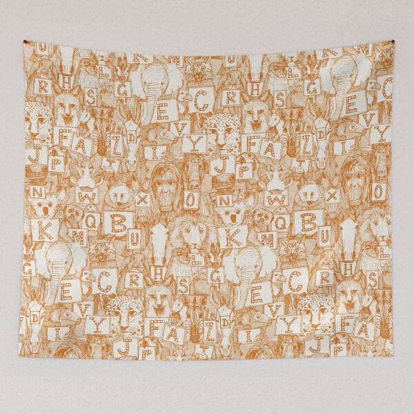 Item preview, animal abc orange ivory designed and sold by scrummy.